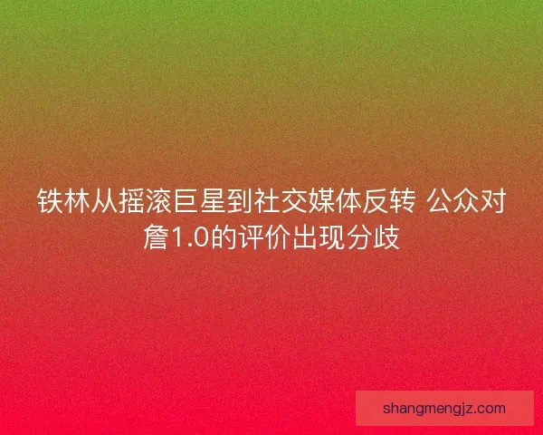铁林从摇滚巨星到社交媒体反转 公众对詹1.0的评价出现分歧